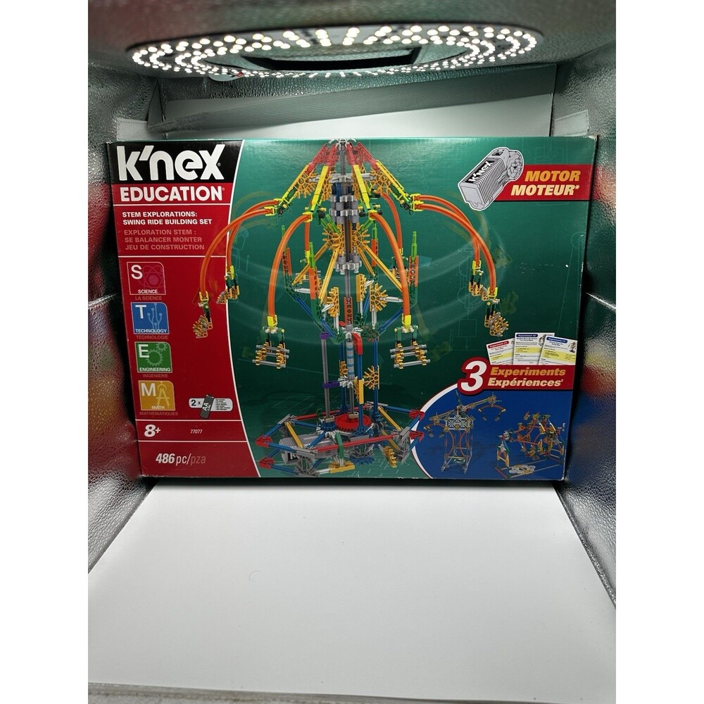 K’NEX Education STEM Explorations Swing Ride Building Set with Motor #77077